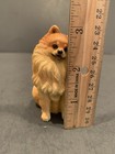 Small Vtg Pomeranian Dog Figurine 2002 Resin 3  Sitting