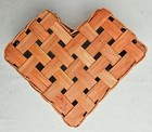 Heart Shaped Wicker Woven Basket