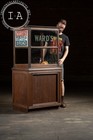 Early 20th Century Ward   s Tip-top Bread Oak Display Case