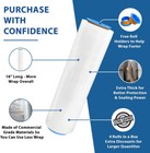 18  X 1500  80 Gauge 4 Rolls Pallet Wrap Stretch Film Hand Shrink Wrap 1500ft