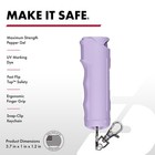 Sabre Pepper Gel 0 54oz Lavender Self Defense Spray Keychain Fast Access