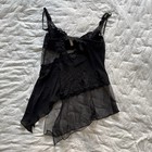 Victoria   s Secret Fairy Grunge Mesh Babydoll Lace Top Y2k Size 36c