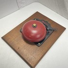 Antique 1800   s Ringside Boxing Bell Made In Usa By P  Wall Co   7 5    Red Black