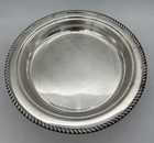 Round Footed Tray Silver-plate 12 Inches  - Thick   Nice  Vintage Canterbury