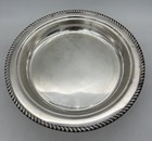 Vintage Canterbury Round Footed Tray Silver-plate 12 Inches  - Thick   Nice 