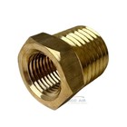 2 Pack 1 4  Male X 1 8  Female Npt Hex Reducer Bushing Adapter Pipe Fitting