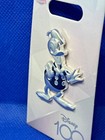Disney Parks Platinum Collection 100 Years Anniversary Donald Pin - New
