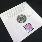 1996 National Community Service Proof Silver Dollar Coin   Stamp Set Coa
