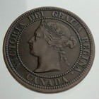 1876 H Canada One Cent Large Penny Km  Pn12 Circulated Coin Ii940