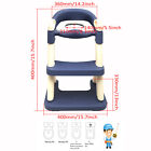 Blue Toddler Potty Training Seat Ladder Step Toilet Chair Infant Kid Bathroom Tr