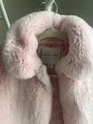 Janie And Jack Pink Girl Winter Faux Fur Coat Size 5-6 Years Old