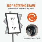 Uimoso Pedestal Sign Holder Adjustable Poster Stand 11 X 17 Inch Round Base