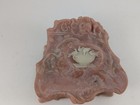 Vintage Incolay Stone Bathing Doves Bird Jewelry Trinket Box Hinged Pink Storage