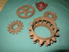 Vintage Cast Iron Industrial Gear Sprocket Cog Steampunk Lot