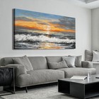 Tsomzxng Modern Canvas Wall Art Decor Large Canvas Wall Art 58l  X 29w  Waves