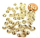 50 Antique Gold Pewter Washers Spacer Caps Beads 7mm 