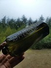 1870 s Blackglass Applied Seal Rotterdam Gin Bottle    Old Blob Top Liquor Bottle 