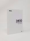 Nikon D610 Instruction Owners Manual D610 Book New