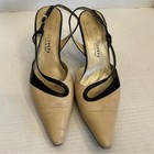 Vintage St  John Slingback Pointed Toe Pumps Heel Shoes Sz 7 5 Old Money Classic