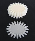 10 Pcs Round Nail Art Acrylic False Fake Tips Display Practice Wheel White