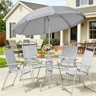 6 Piece Outdoor Patio Furniture Set  Small Outdoor Patio Dining Table And Chairs