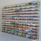 Display Case Wall Cabinet For 1 64 Scale Matchbox Hot Toy Cars Wheels 108 Slots
