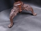 Victorian Era Antique Swivel Piano Stool Ornate Cast Iron Legs Wood Seat As Is