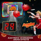 Indoor Electronic Basketball Hoop With Scoreboard  Led Lights  3 Balls   Pump