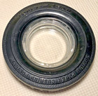 Goodyear Rubber Tire Ashtray Lot 2 Vintage Promotional Road Tractor Glass Insert
