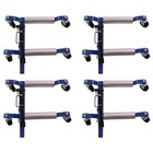 New Car Wheel Dolly Master Set With Storage Rack  Set Of 4  1300lb Capacity