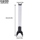 Beer Tower Dispenser With Stainless Steel Tap And Individual Ice Tube 3l 100oz