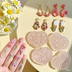 Set Of 4 Silicone Clay Mold  Polymer Clay Silicone Molds  Flower Polymer Clay Mi