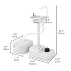 17l Portable Wash Sink Camping Hand Wash Station W 24l Recovery Tank For Outdoor