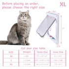 Cat Door Flap Extra Large  outer Size 11  X 9 8    4 Way Locking For Interior   