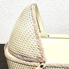 Redman Vintage 1930s Wicker Baby Doll Bassinet Crib W removable Hood