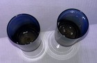 Denby Blue Amberina Vintage Mid Century 1960s 2-stemmed Wine Water Glasses Gift
