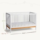 Little Seeds Clover 4-in-1 Convertible Baby Crib To Toddler Bed  White