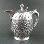 Assyrian Head - Antique Syrup  Jug  Pitcher - Quad Silver Rogers  Smith   Co