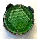 New Redfox Prism Cut Dot Jeweled Glass 1  Reflector 4 Tab Green