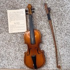 Miniature Violin Replica With Bow Rosin And Velvet Lined Hardshell Case 7 5 Inch