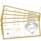 Boarding Pass Gift Ticket  Boarding Pass  Airline Tickets Scratch Off Gold