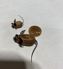 Wooden Mice - 1 Set Of 2  - Doll House - Vintage