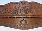 Vintage Wood Carved Wall-mounted Spoon Rack     Holds 16 Collectible Spoons