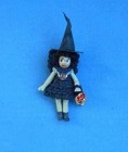 Dollhouse Miniature Artisan Made Jointed Porcelain Witch Doll 1 1 2  Tall