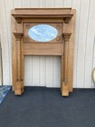 66443   Antique Victorian Oak Fireplace Mantel Mantle