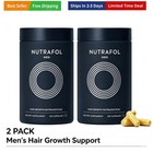 Men s Hair Growth Supplements Clinically Tested Visibly Thicker Hair   2 Pack