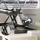 32 Inch Desk Converter  Height Adjustable Sit To Stand Riser  Dual Monitor 