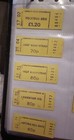 Vintage London Underground Train Tickets X13 Leicester Tooting Notting Hill Gate