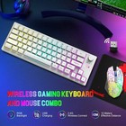 Wireless Gaming Keyboard   Mouse 12 Rgb Backlit With Rotary Knob For Pc Ps4 Ps5