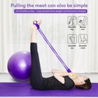 New Fitness Resistance Bands-4 Tube Pedal Ankle Puller Elastic Training Straps